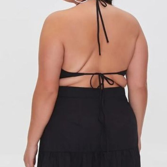 Halter Cutout Maxi Dress 1X - Picture 4 of 4